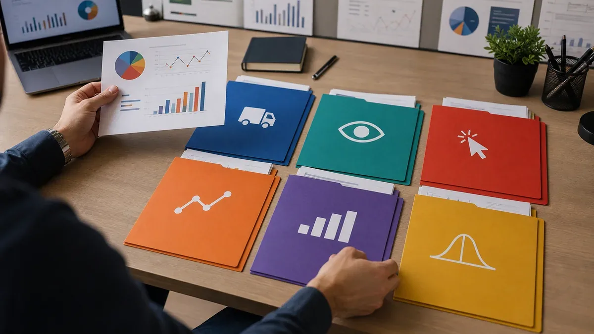 Advertising measurement terms sorted into delivery exposure response outcome incrementality and uncertainty clusters