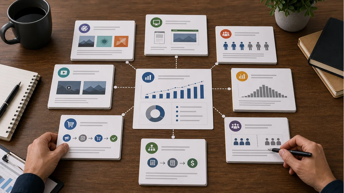 campaign evidence packet for creative variants placements landing page audience and comparison group