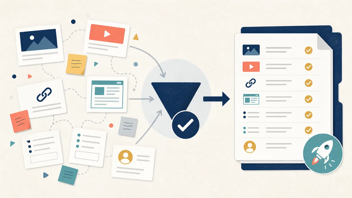 Private marketplace buying terms handoff workflow turning scattered creative, click, landing page, source, and owner records into one launch packet.