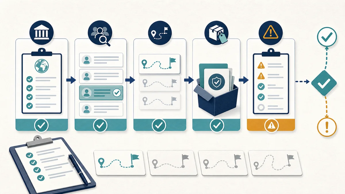 Supply-path transparency preflight workflow from seller file capture through path matching, deal binding, exception logging, and launch decision.